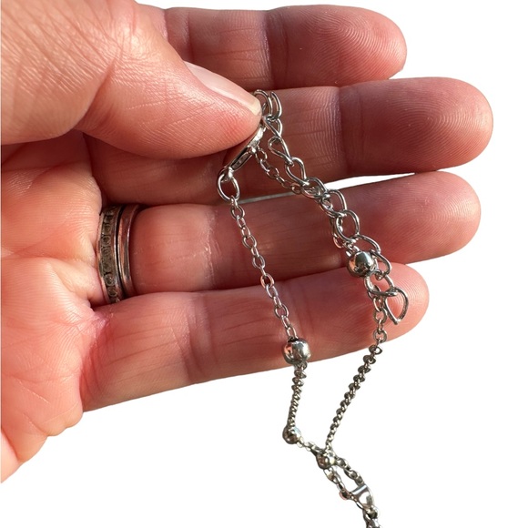 Silver Sea Turtle Charm Anklet - Picture 4 of 5